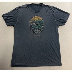 Hansen SURFBOADS Encinitas California Shirt Men's Size Large Blue GRATEFUL DEAD